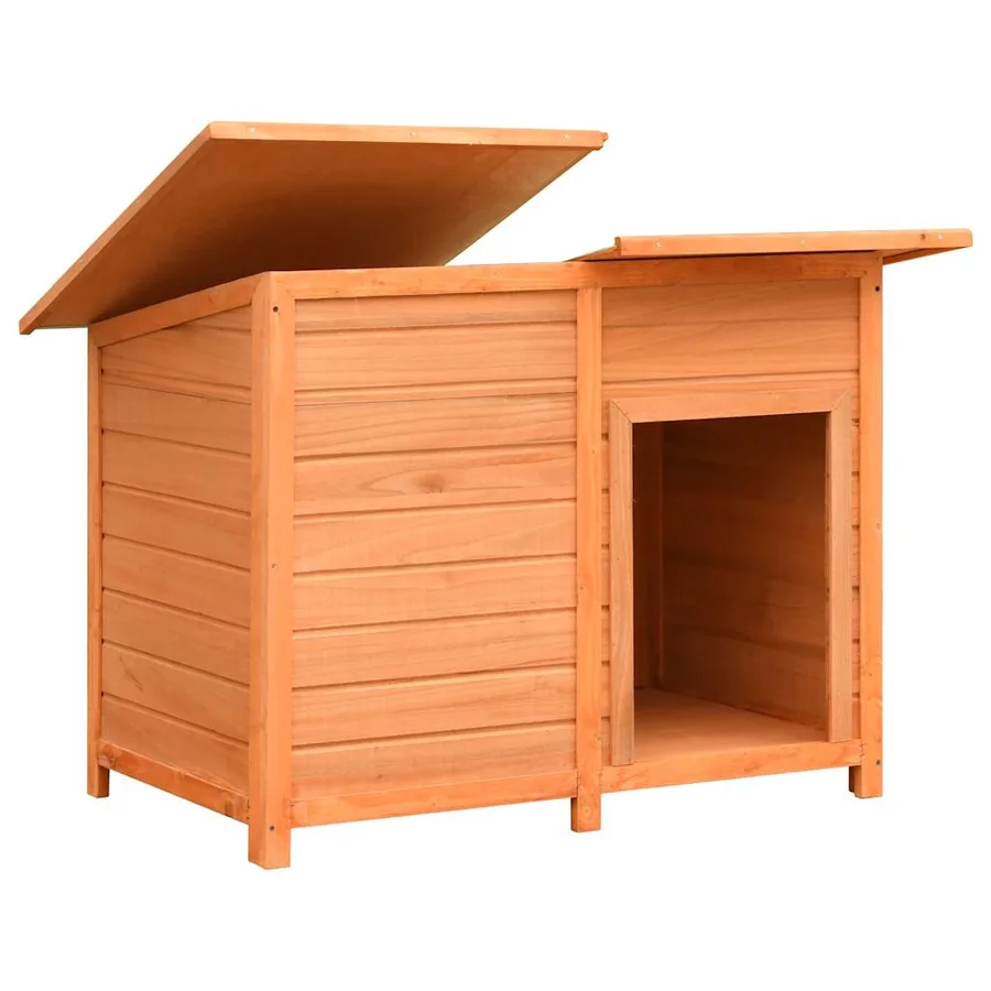 Niche pour chiens Bois de pin et de sapin solide 120x77x86 cm - 3