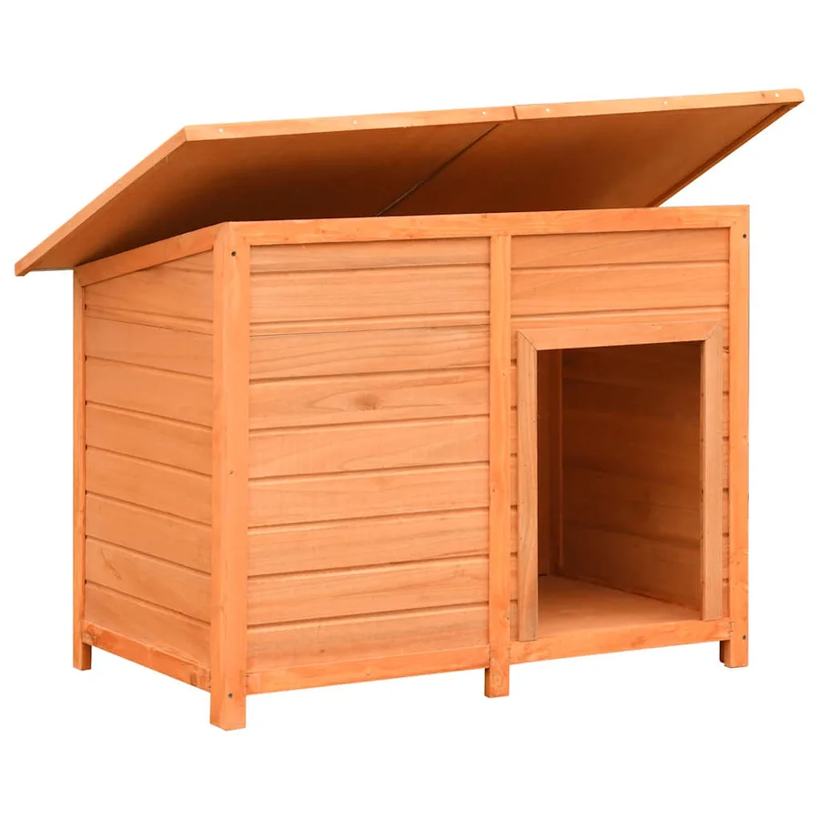Niche pour chiens Bois de pin et de sapin solide 120x77x86 cm - 4
