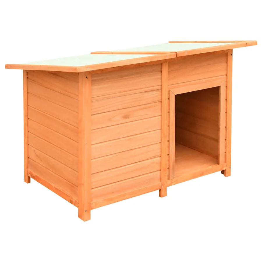 Niche pour chiens Bois de pin et de sapin solide 120x77x86 cm - 5