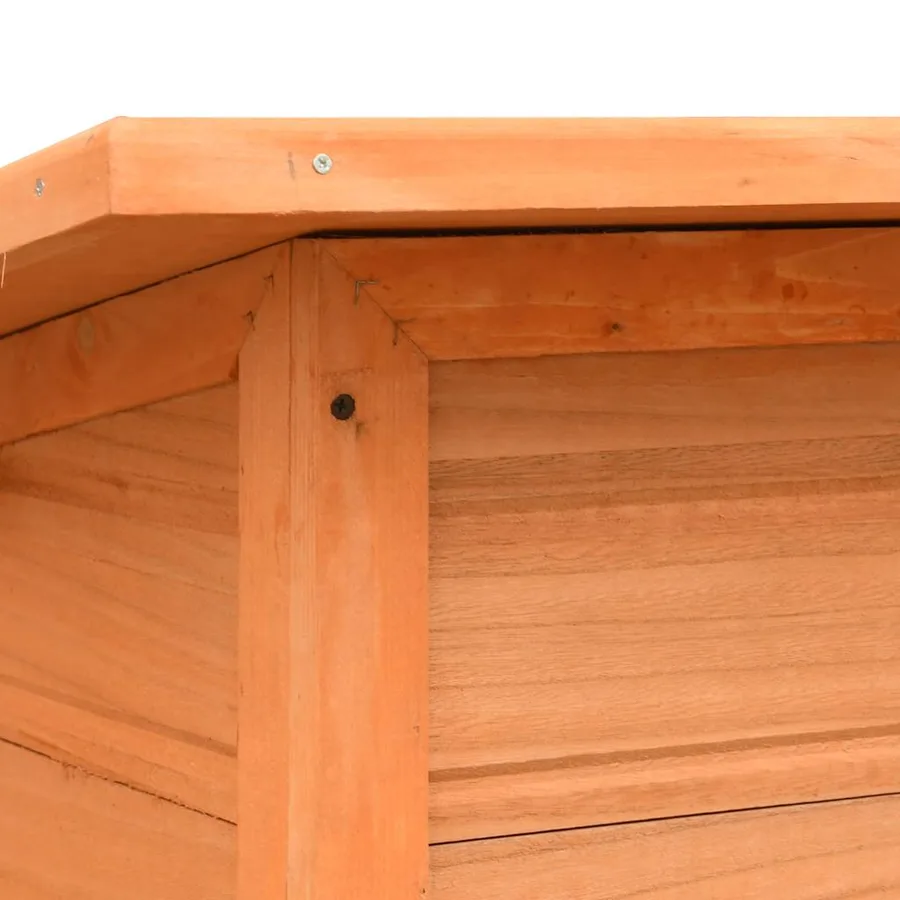 Niche pour chiens Bois de pin et de sapin solide 120x77x86 cm - 9