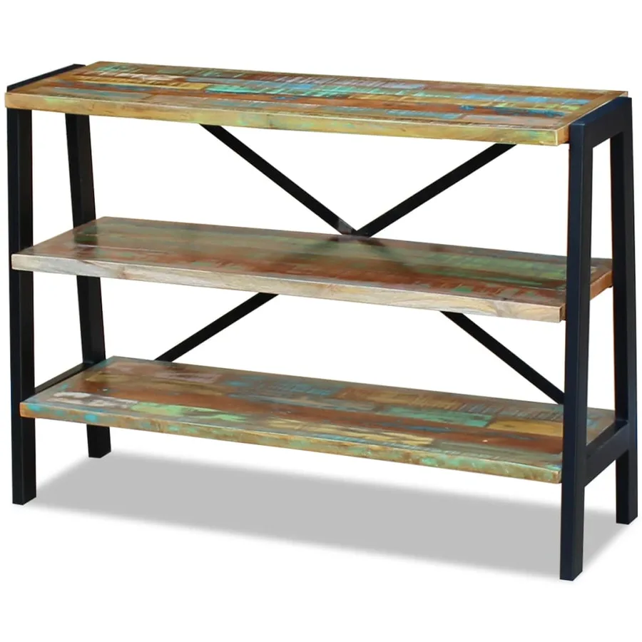 Buffet 3 étagères Bois de récupération massif - 4