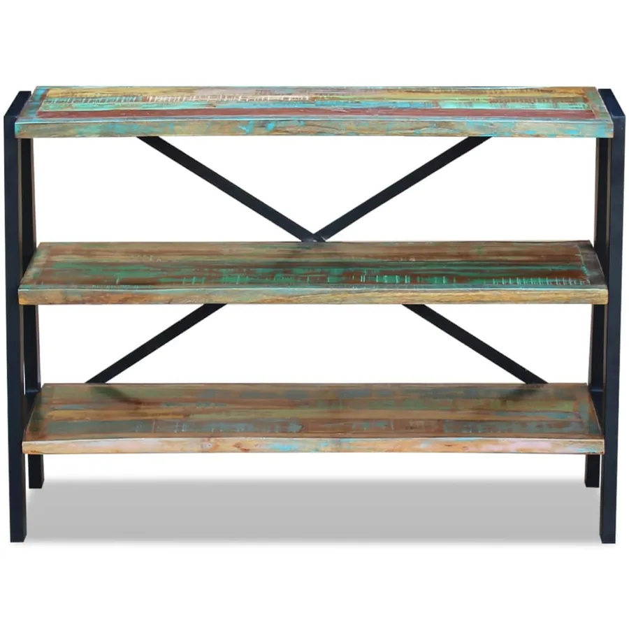 Buffet 3 étagères Bois de récupération massif - 6
