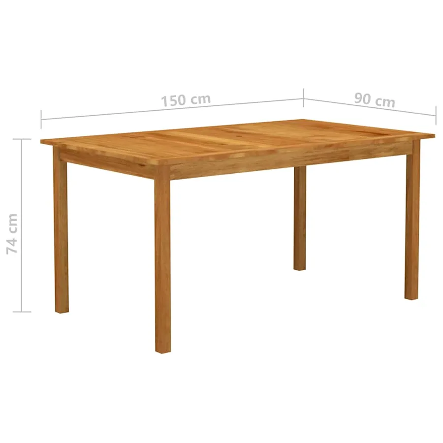 Ensemble à manger de jardin 5 pcs Noir - 7