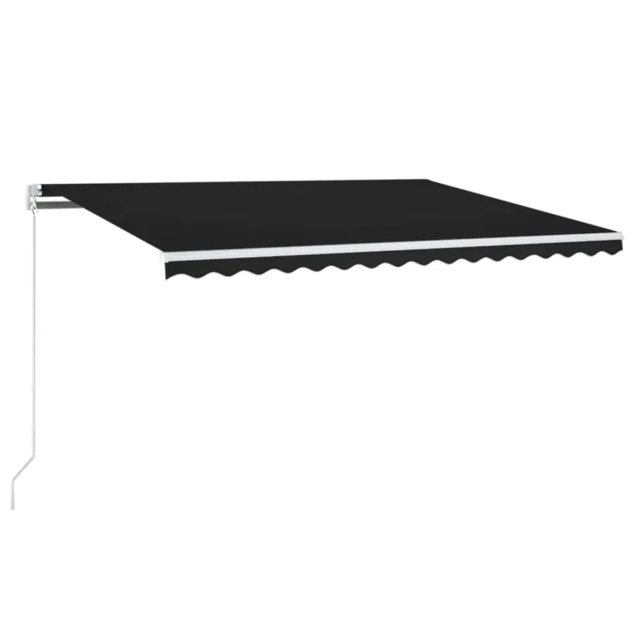 Auvent manuel rétractable 400x350 cm Anthracite - 2