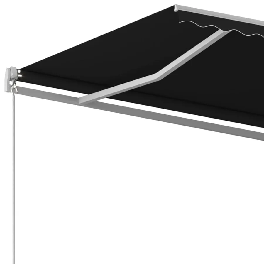Auvent manuel rétractable 400x350 cm Anthracite - 4