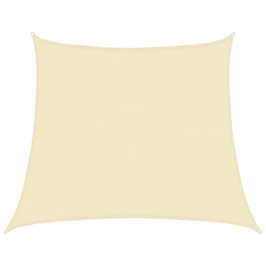 Voile d'ombrage 160 g/m² Crème 4/5x4 m PEHD - 2