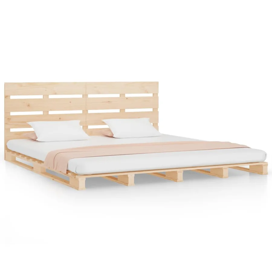 Cadre de lit 120x190 cm Bois pin massif Petit Double - 2