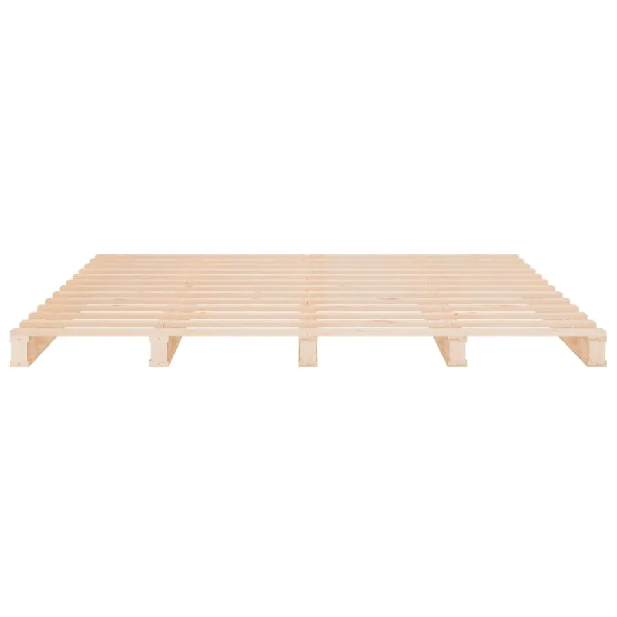 Cadre de lit 120x190 cm Bois pin massif Petit Double - 9