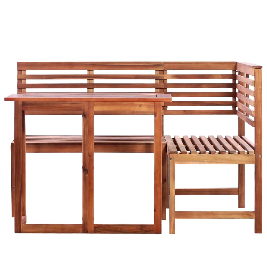 Mobilier de bistro 2 pcs Bois d'acacia massif - 2
