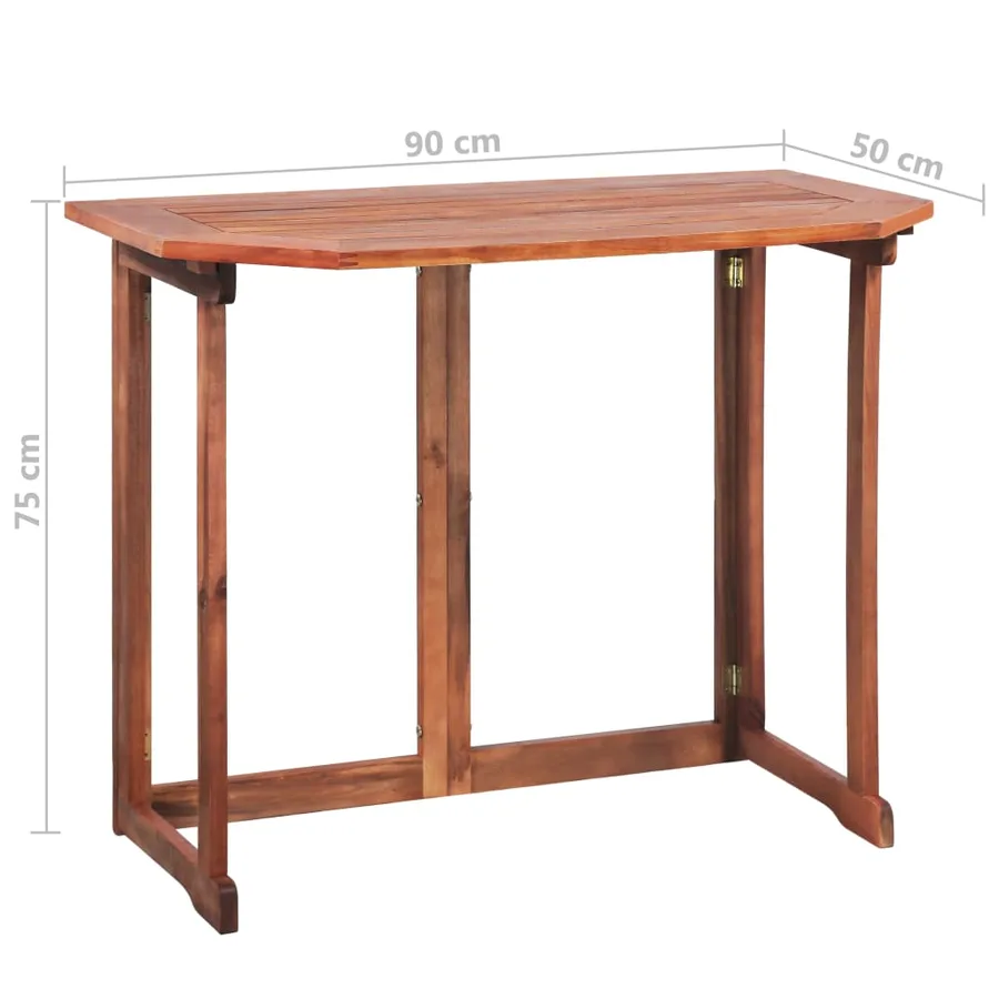 Mobilier de bistro 2 pcs Bois d'acacia massif - 9