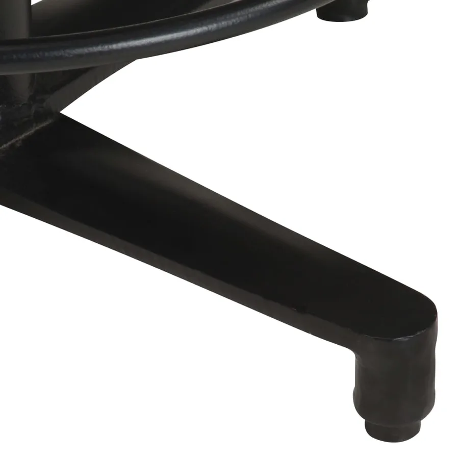 Tabourets de bar lot de 2 76 cm cuir véritable - 6