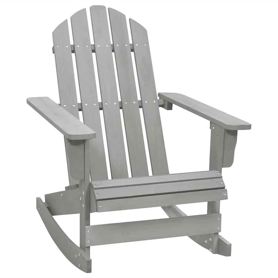 Chaise à bascule de jardin Bois Gris