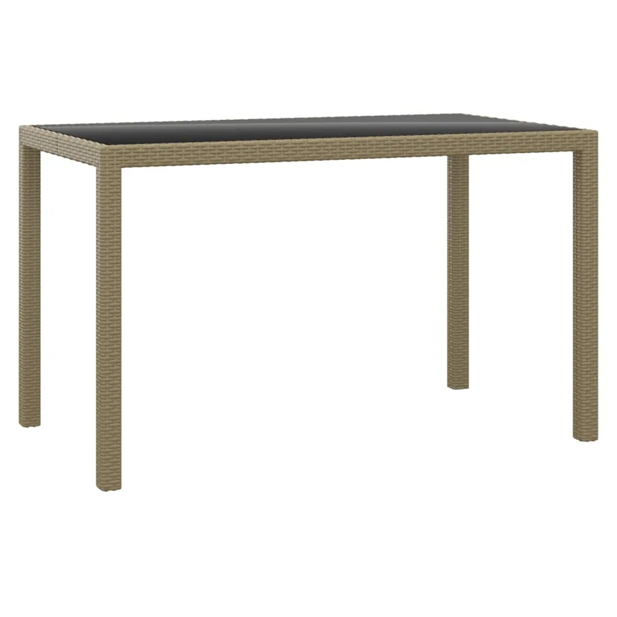 Ensemble à manger de jardin et coussins 3 pcs Poly rotin Beige - 3