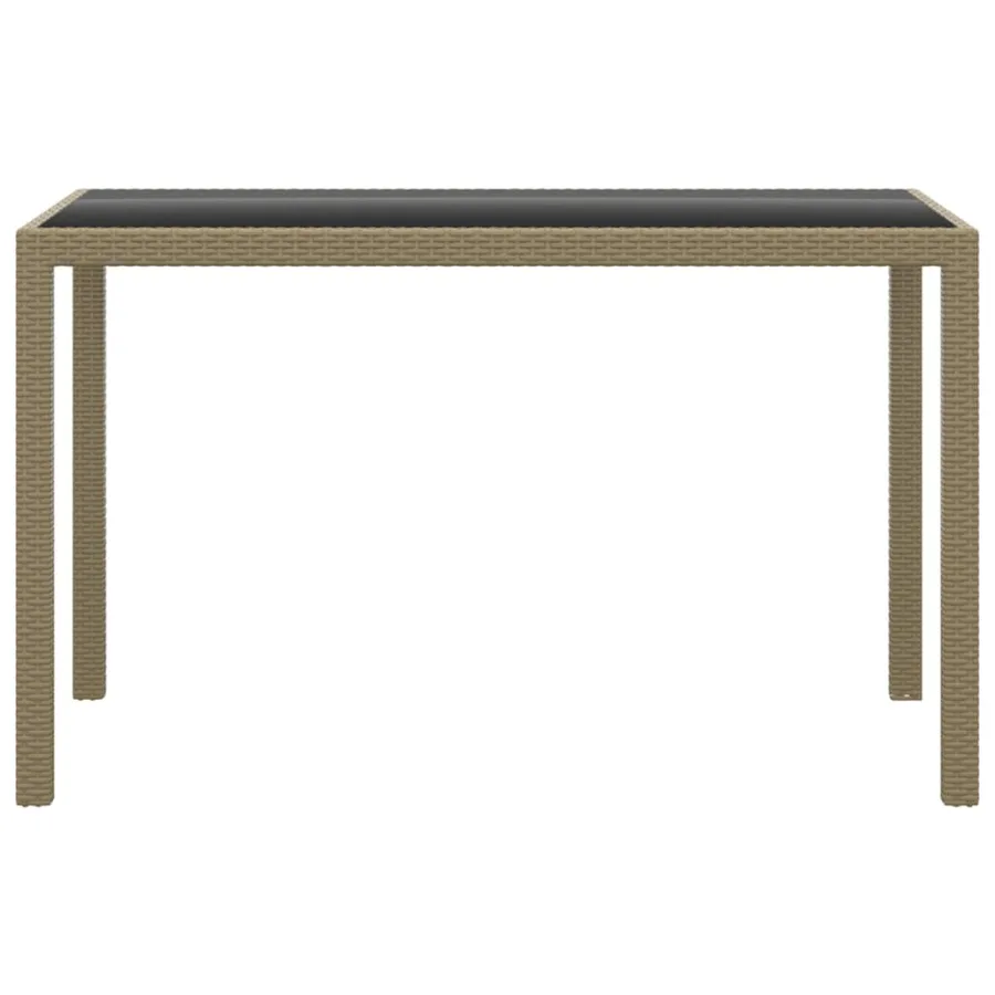 Ensemble à manger de jardin et coussins 3 pcs Poly rotin Beige - 4