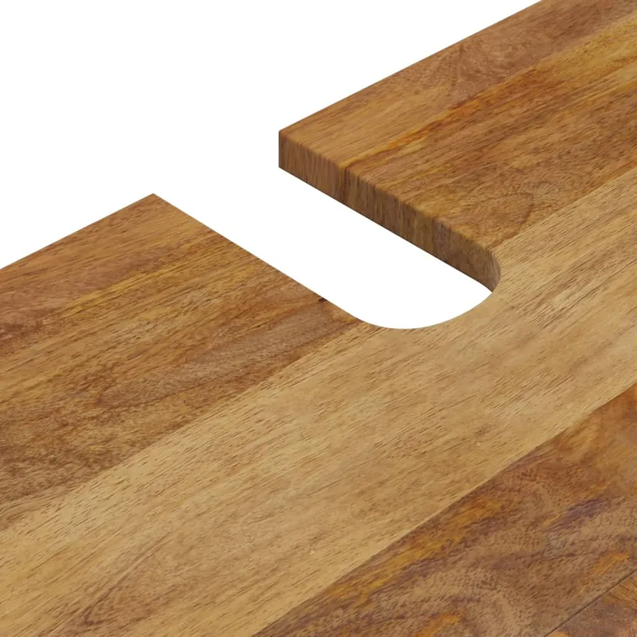Ensemble de meubles salle de bain 2 pcs bois de manguier massif - 8