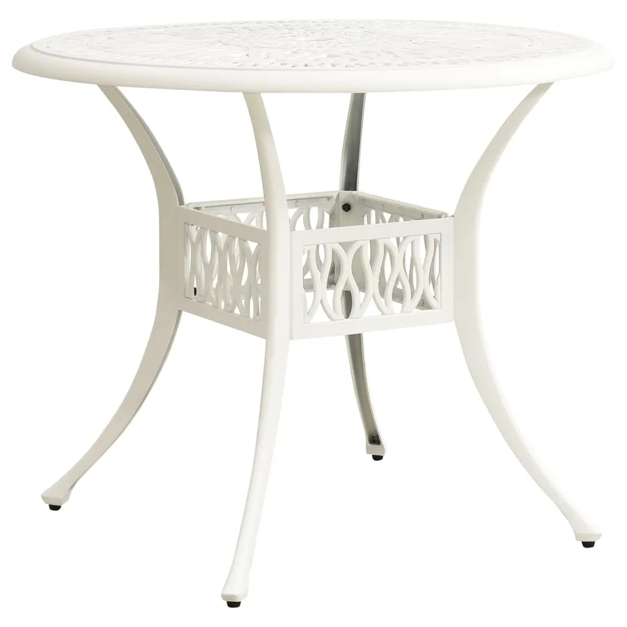 Ensemble de bistro 5 pcs Aluminium coulé Blanc - 10