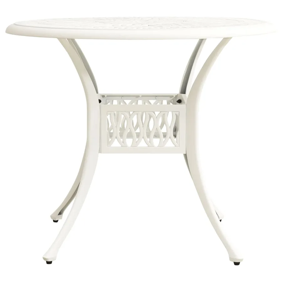 Ensemble de bistro 5 pcs Aluminium coulé Blanc - 11