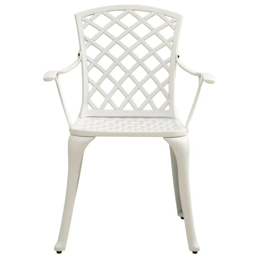 Ensemble de bistro 5 pcs Aluminium coulé Blanc - 5