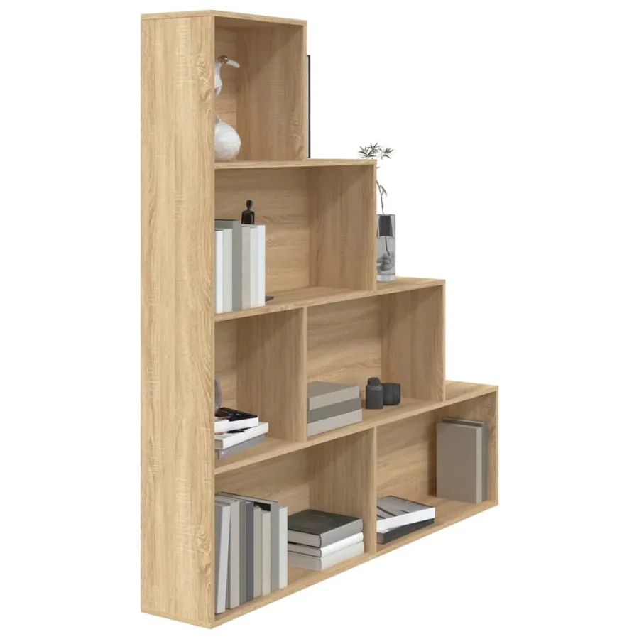 Bibliothèque/Séparateur de pièce Chêne sonoma Bois d'ingénierie - 4