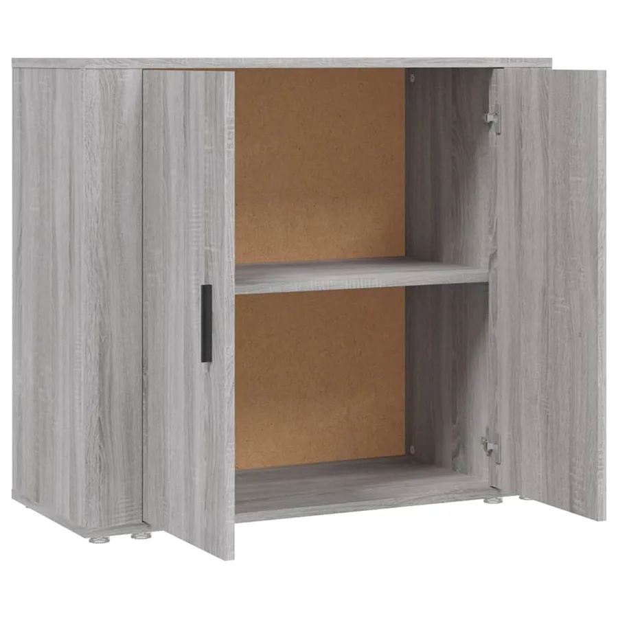 Buffet Sonoma gris 80x33x70 cm Bois d'ingénierie - 4