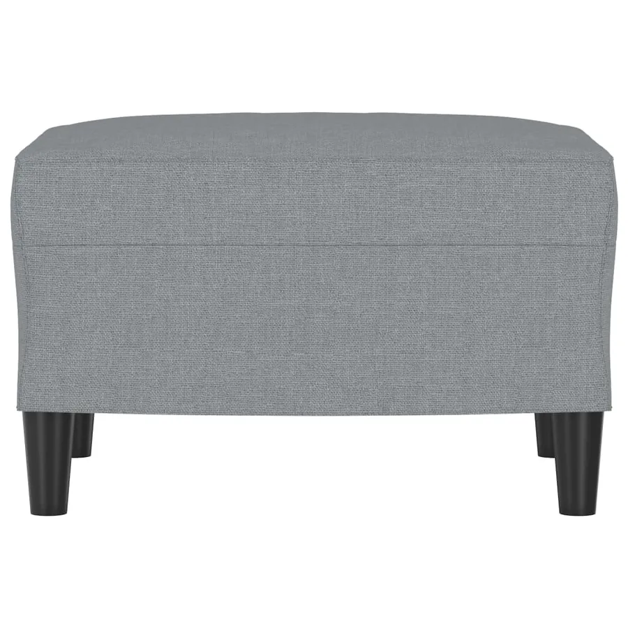 Repose-pied Gris clair 60x50x41 cm Tissu - 3
