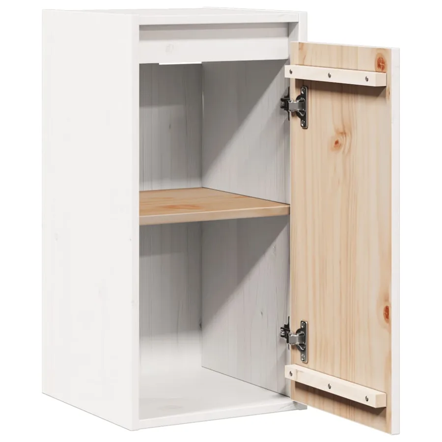 Armoires murales 2 pcs Blanc 30x30x60 cm Bois de pin massif - 6