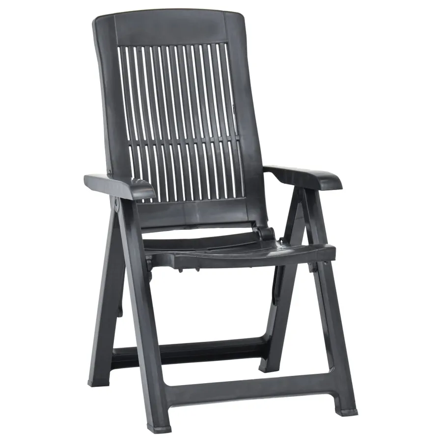 Chaises inclinables de jardin lot de 2 Plastique Anthracite - 2