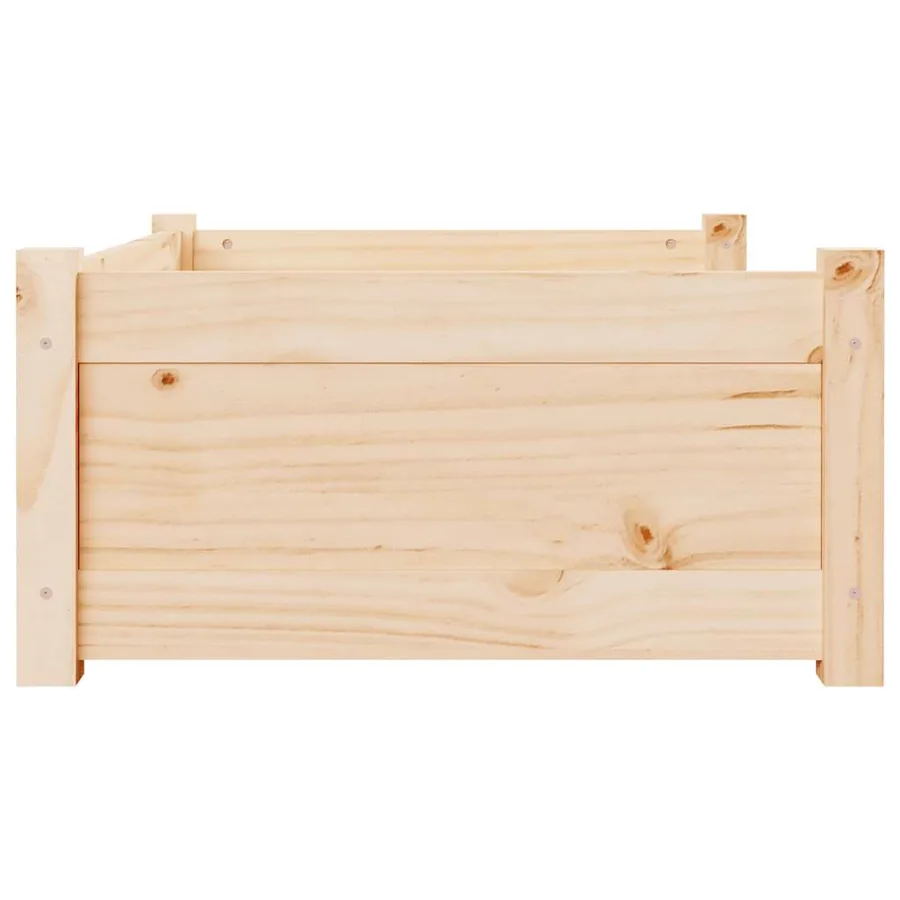 Lit pour chien 75,5x55,5x28 cm Bois massif de pin - 6