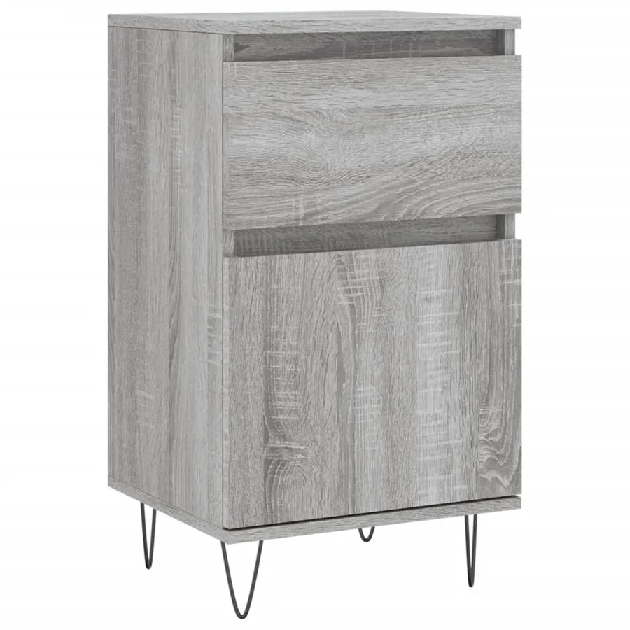 Buffet sonoma gris 40x35x70 cm bois d'ingénierie - 2