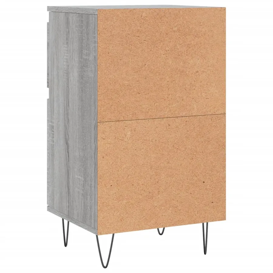 Buffet sonoma gris 40x35x70 cm bois d'ingénierie - 5