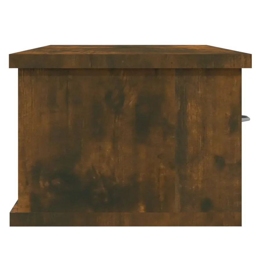 Armoire murale Chêne fumé 88x26x18,5 cm Bois d'ingénierie - 6