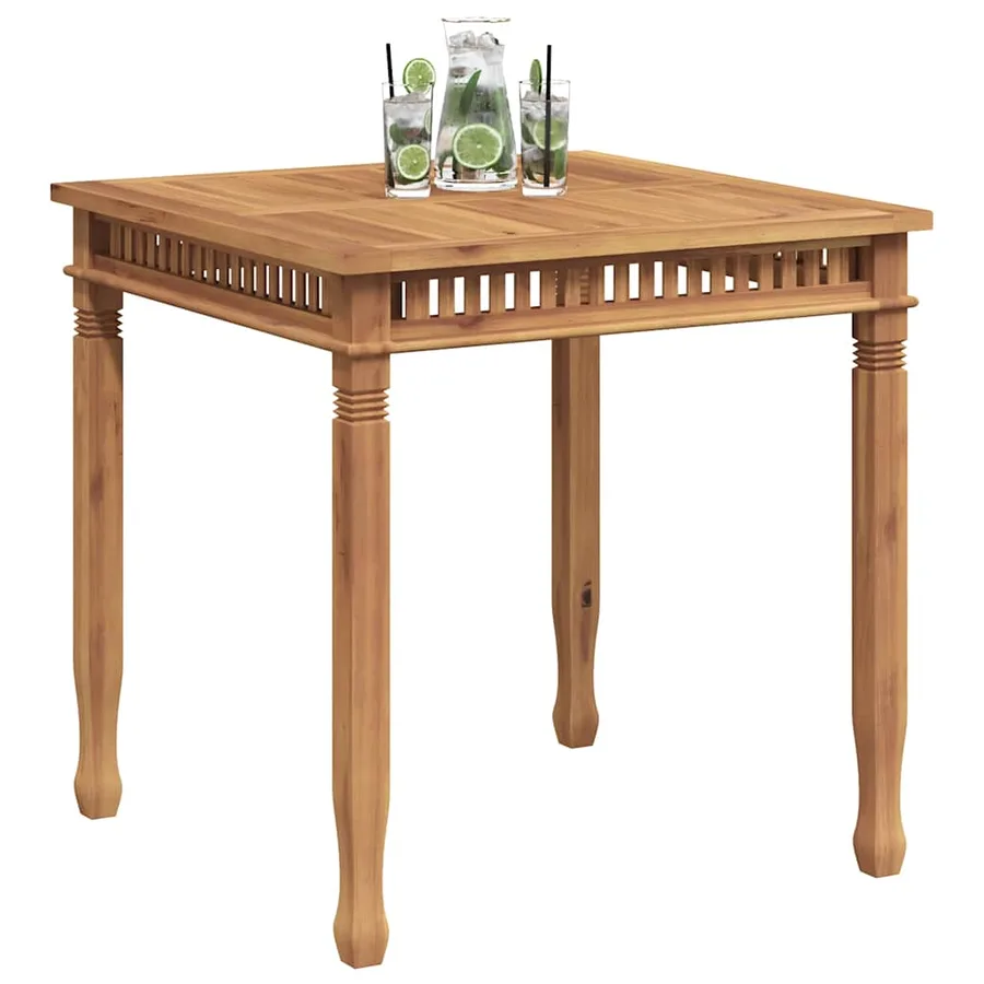 Table à dîner de jardin 80x80x80 cm Bois de teck solide - 4