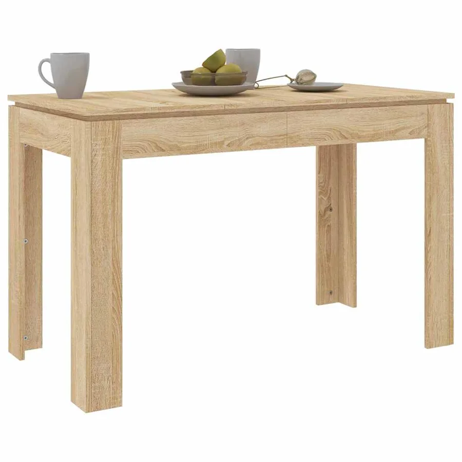 Table à manger Chêne sonoma 120x60x76 cm Bois d'ingénierie - 3