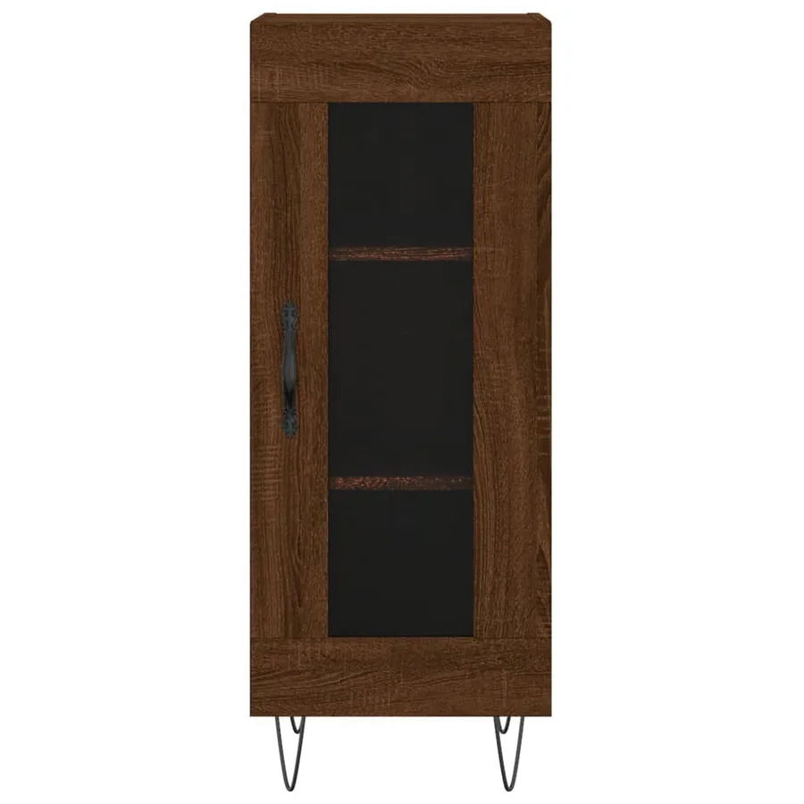 Buffet Chêne marron 34,5x34x90 cm Bois d'ingénierie - 5