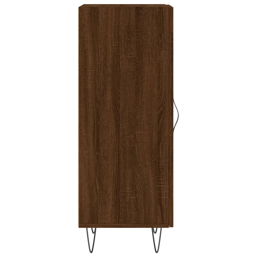 Buffet Chêne marron 34,5x34x90 cm Bois d'ingénierie - 7