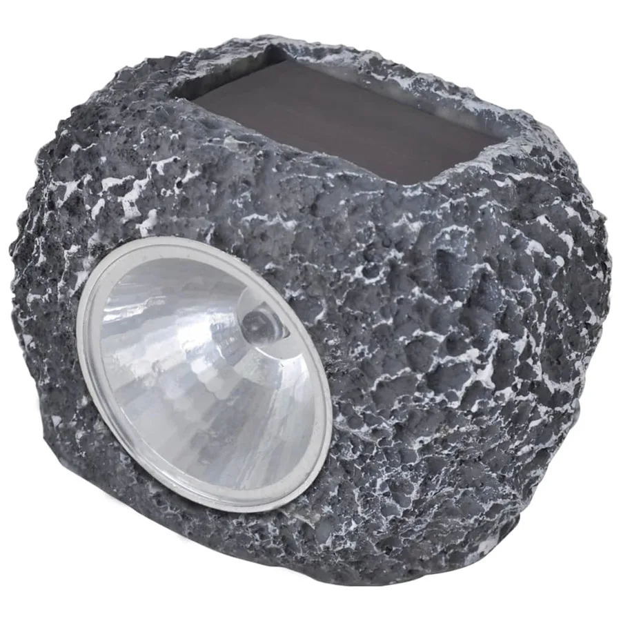 Projecteurs solaires à LED forme de pierre 12 pcs - 2