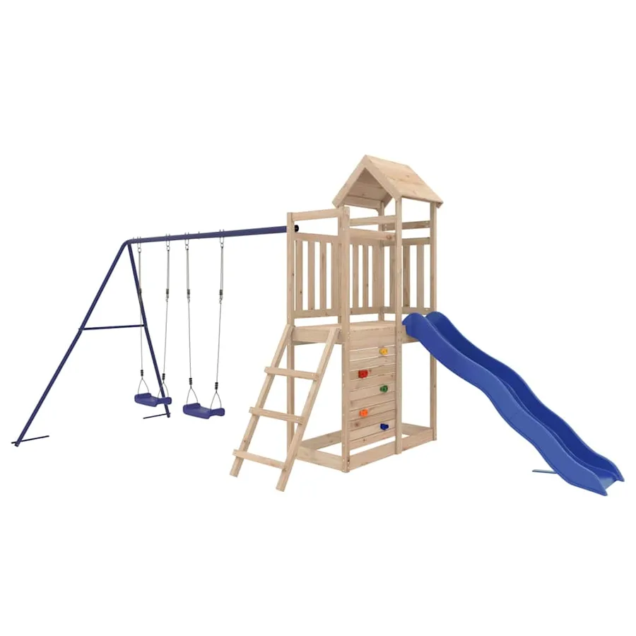 Aire de jeux d'extérieur bois de pin massif - 2
