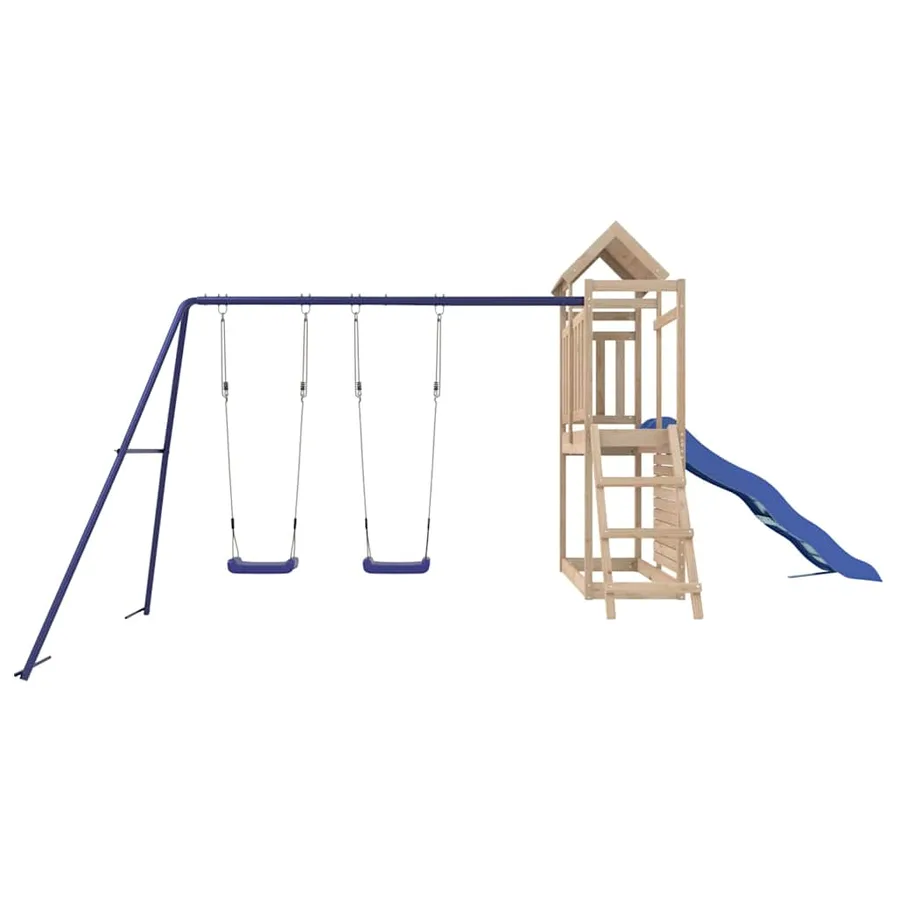 Aire de jeux d'extérieur bois de pin massif - 4
