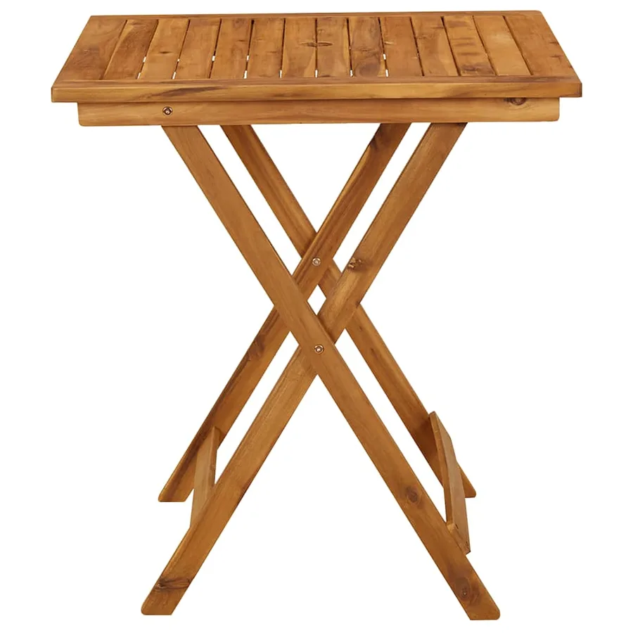Ensemble à manger de jardin pliable 3 pcs Bois d'acacia solide - 4