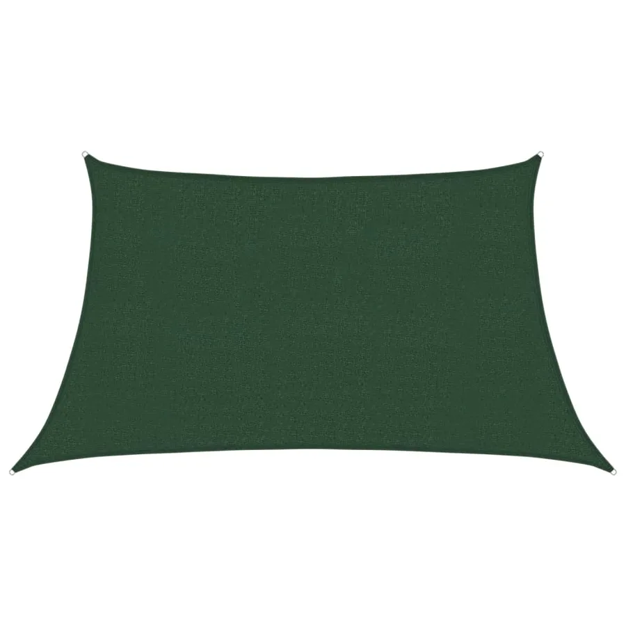 Voile d'ombrage 160 g/m² Vert foncé 3/4x2 m PEHD - 2