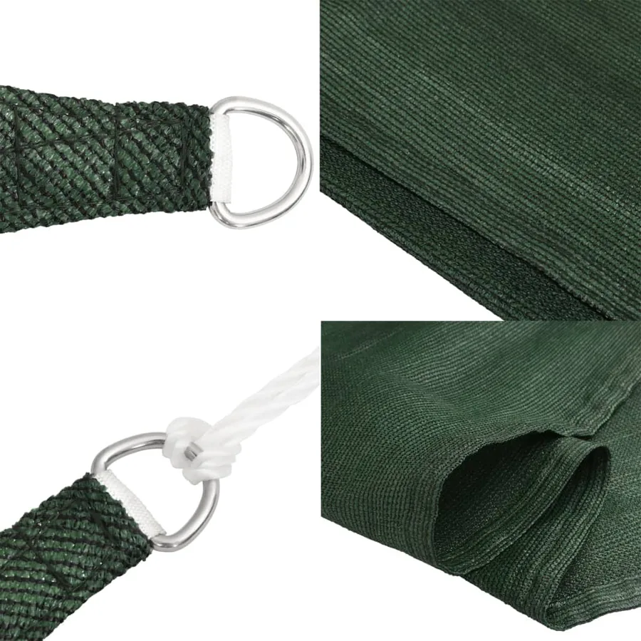 Voile d'ombrage 160 g/m² Vert foncé 3/4x2 m PEHD - 7