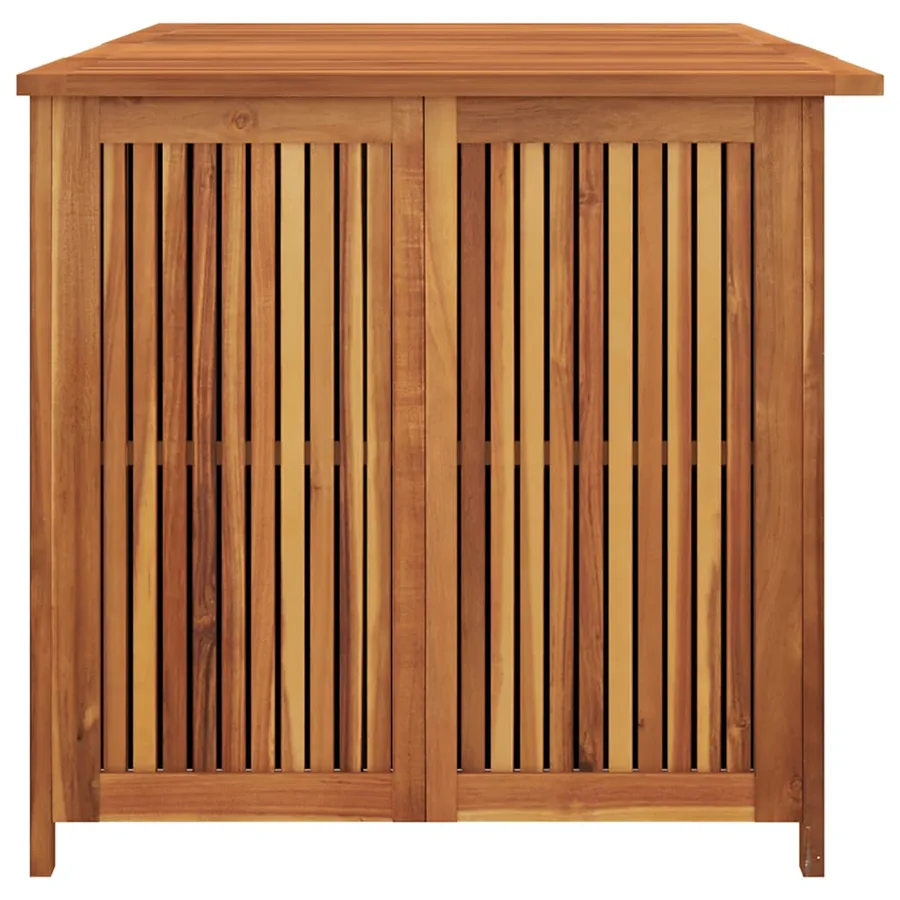 Boîte de rangement de jardin 200x80x75 cm bois massif d'acacia - 8