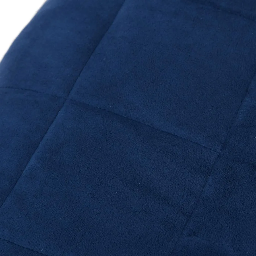 Couverture lestée Bleu 200x200 cm 13 kg Tissu - 4