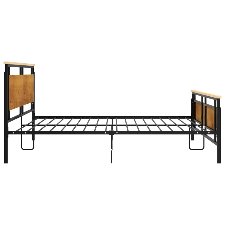 Cadre de lit sans matelas métal 200x200 cm - 5