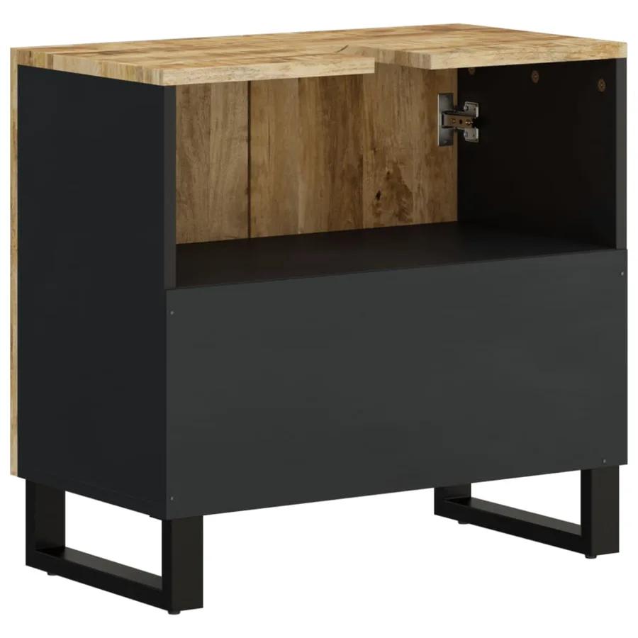 Meuble d'évier 62x33x58 cm bois de manguier et d'ingénierie - 6