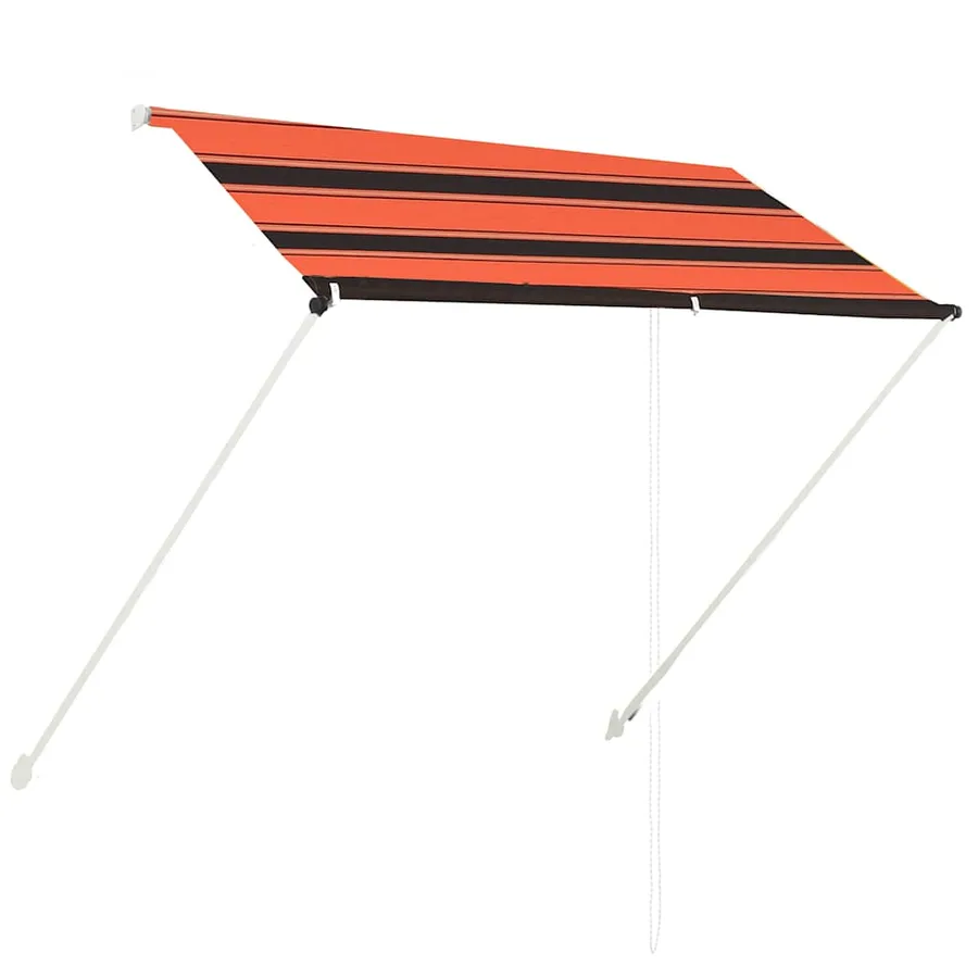 Auvent rétractable 200x150 cm Orange et marron - 2
