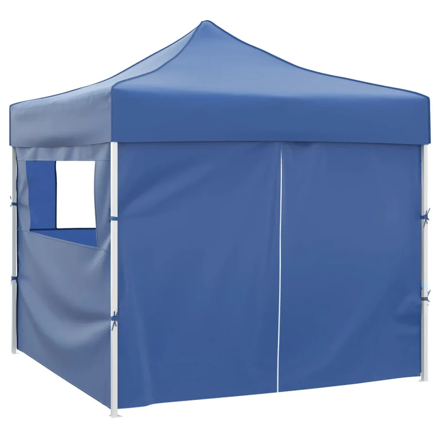 Tente pliable avec 4 parois Bleu 3 x 3 m - 2