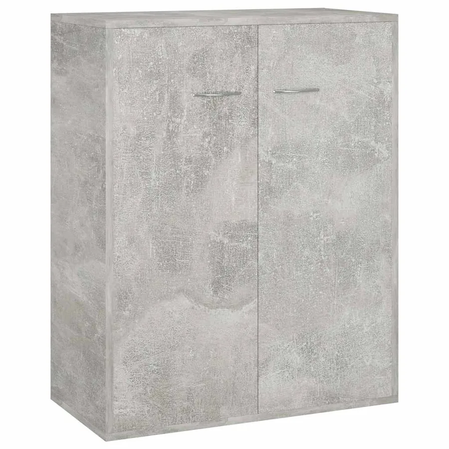 Buffet Gris béton 60x30x75 cm Bois d'ingénierie - 2