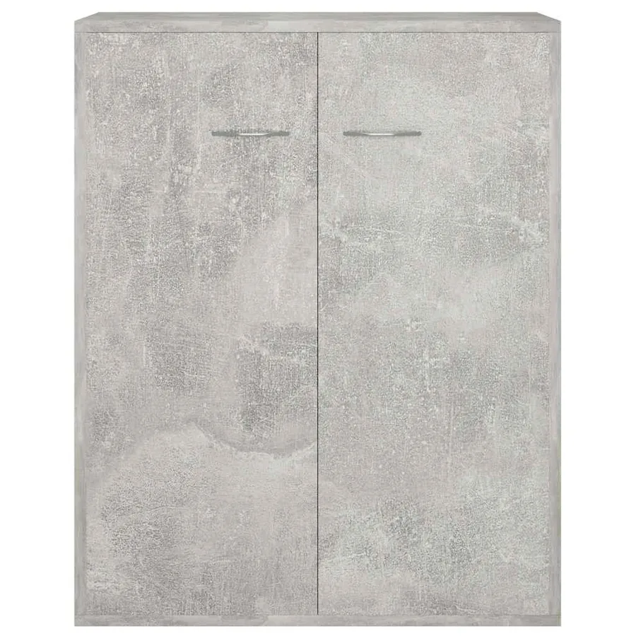 Buffet Gris béton 60x30x75 cm Bois d'ingénierie - 5