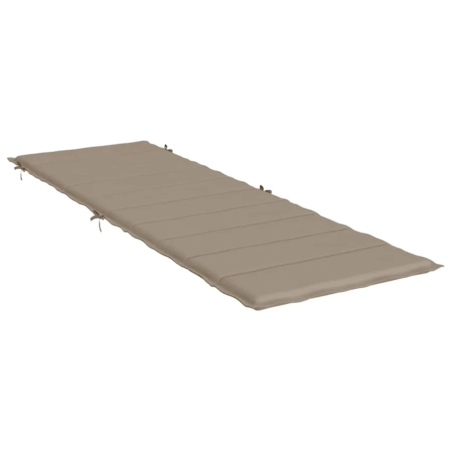 Coussin de chaise longue taupe 186x58x4 cm tissu oxford - 4
